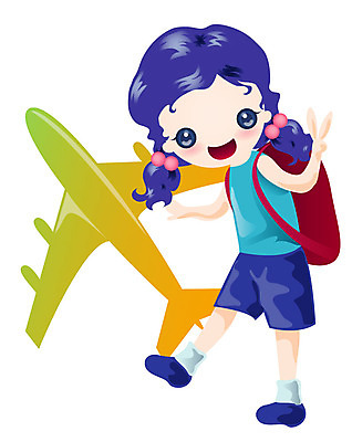 EPS 웰빙 여자 여행 일러스트 배낭 휴가 비행기 한명 사람 항공 배낭여행 여행사 여자만 여자한명만 국내일러스트 1 가방 항공교통 대중교통 상점 파일형식 벡터