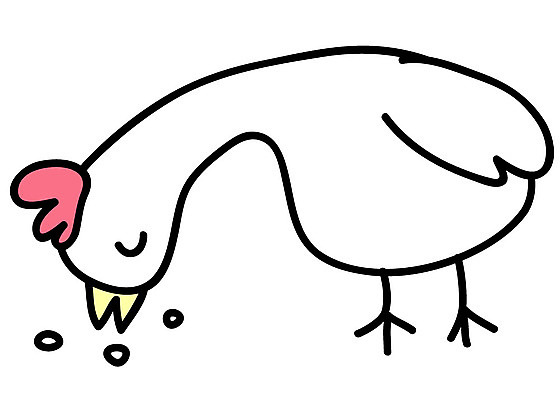 EPS 클립아트 동물 척추동물 한마리 일러스트 조류 사람없음 가축 닭 모이 먹이 국내일러스트 1 파일형식 벡터