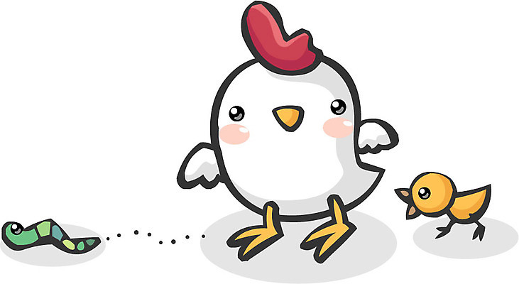 EPS 클립아트 동물 척추동물 일러스트 조류 병아리 사람없음 가축 닭 지렁이 국내일러스트 파일형식 벡터