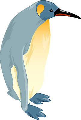 EPS 동물 척추동물 한마리 야생동물 일러스트 조류 사람없음 추위 남극 펭귄 황제펭귄 국내일러스트 1 극지방 파일형식 벡터