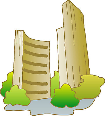 EPS 클립아트 시설물 건축 일러스트 건축양식 빌딩 사람없음 건물 관광지 토론토시청 국내일러스트 건축물 여행 토론토 파일형식 벡터