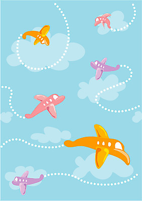 EPS 문양 백그라운드 무늬 패턴 일러스트 항공교통 비행기 사람없음 장식 기하학 배경그림 국내일러스트 교통수단 대중교통 파일형식 벡터