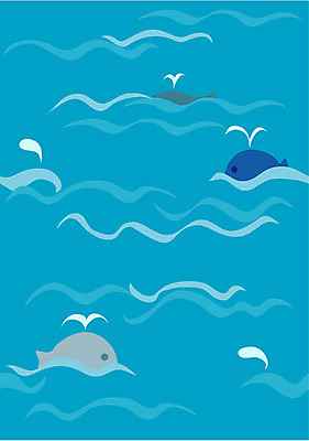 EPS 동물 척추동물 문양 바다 백그라운드 무늬 패턴 일러스트 포유류 사람없음 장식 바다동물 고래 기하학 배경그림 국내일러스트 수중동물 파일형식 벡터