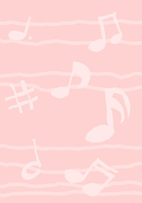 EPS 문자 문양 기호 분홍색 백그라운드 무늬 패턴 음표 일러스트 사람없음 장식 기하학 배경그림 국내일러스트 음악 컬러 파일형식 벡터