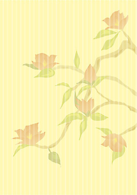 EPS 문양 꽃 컬러 백그라운드 무늬 패턴 일러스트 사람없음 장식 노란색 기하학 배경그림 국내일러스트 식물 파일형식 벡터