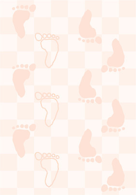 EPS 문양 분홍색 백그라운드 무늬 패턴 일러스트 발 사람없음 장식 발바닥 기하학 배경그림 국내일러스트 컬러 신체부위 파일형식 벡터