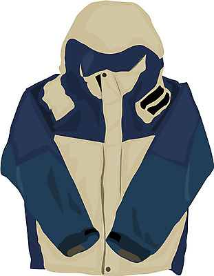 EPS 옷 여행 생활용품 일러스트 사람없음 놀이용품 등산 점퍼 오브젝트 여행용품 등산용품 남성용 웃옷 국내일러스트 트래킹 외투 레포츠용품 파일형식 벡터