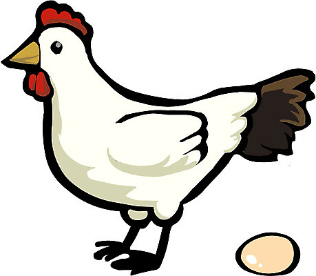 EPS 클립아트 동물 척추동물 한마리 일러스트 조류 사람없음 계란 가축 닭 암탉 국내일러스트 1 알 암컷 파일형식 벡터