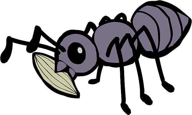 EPS 클립아트 동물 한마리 곤충 절지류 일러스트 사람없음 개미 일개미 국내일러스트 1 파일형식 벡터