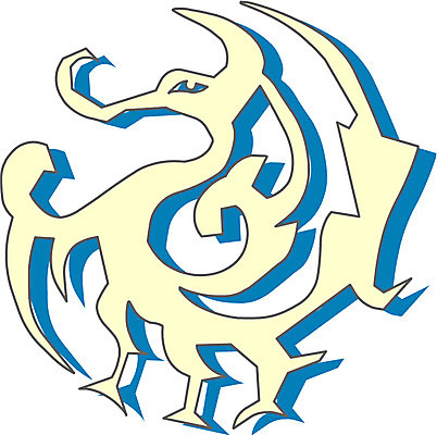 EPS 클립아트 동물 캐릭터 문양 무늬 일러스트 조류 사람없음 애니메이션 봉황 일러캐릭터 파일형식 벡터