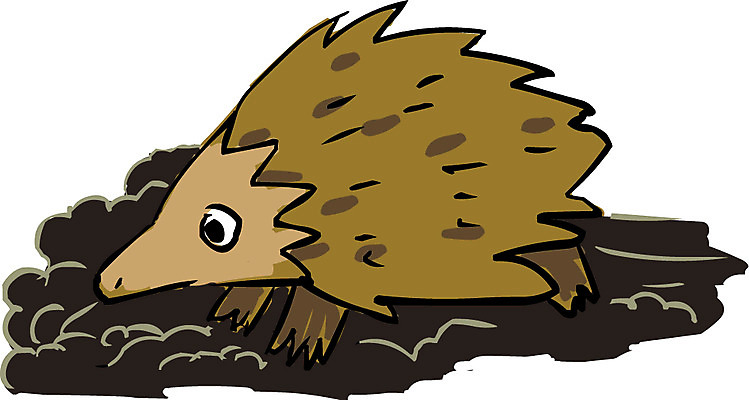 EPS 클립아트 동물 척추동물 캐릭터 한마리 육지동물 야생동물 일러스트 포유류 사람없음 가시 고슴도치캐릭터 일러캐릭터 1 동물캐릭터 고슴도치 파일형식 벡터