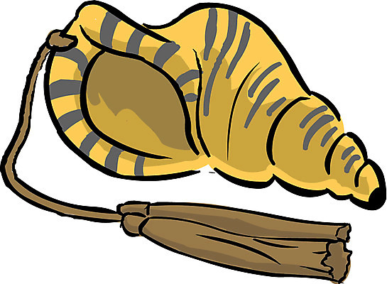 EPS 클립아트 한국문화 한국전통 문화 예술 악기 음악 일러스트 국악기 관악기 사람없음 소라 고둥 뿔피리 국내일러스트 동양문화 전통 문화예술 어패류 한국 국악 파일형식 벡터