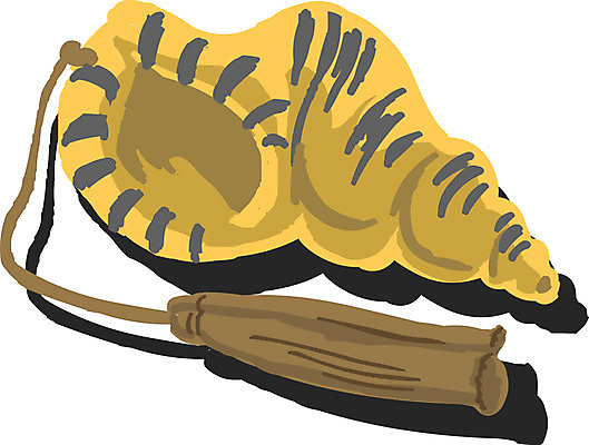 EPS 클립아트 한국문화 한국전통 문화 예술 악기 음악 일러스트 국악기 관악기 사람없음 소라 고둥 뿔피리 국내일러스트 동양문화 전통 문화예술 어패류 한국 국악 파일형식 벡터