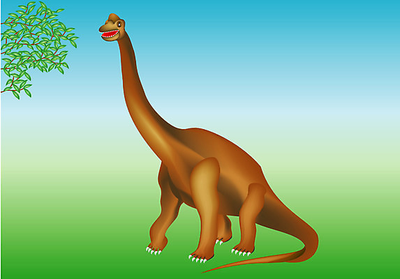 EPS 클립아트 나무 식물 동물 척추동물 일러스트 파충류 초식동물 나뭇잎 뼈 공룡 화석 브라키오사우루스 국내일러스트 브론토사우루스 잎 파일형식 벡터