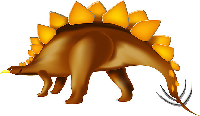 EPS 클립아트 동물 척추동물 일러스트 파충류 뼈 공룡 화석 스테고사우루스 국내일러스트 파일형식 벡터