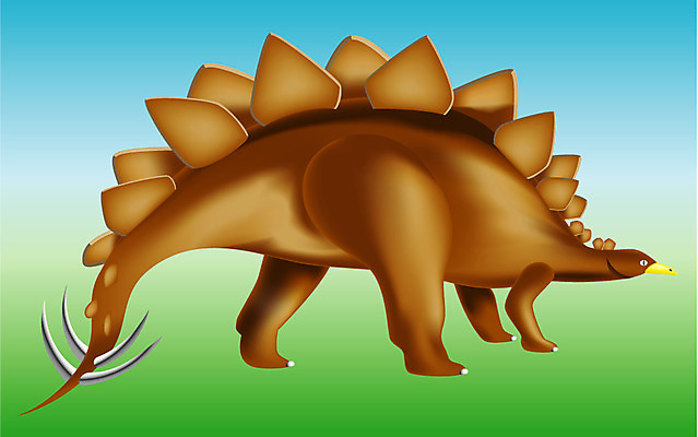 EPS 클립아트 동물 척추동물 일러스트 파충류 뼈 사람없음 공룡 화석 스테고사우루스 국내일러스트 파일형식 벡터