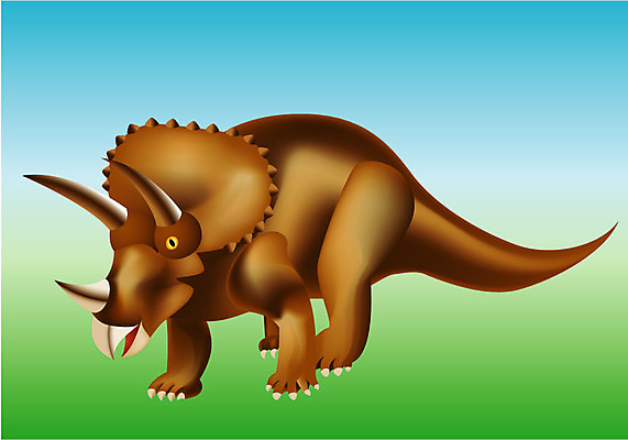 EPS 클립아트 동물 척추동물 일러스트 파충류 뼈 사람없음 공룡 화석 트리케라톱스 국내일러스트 초식공룡 파일형식 벡터