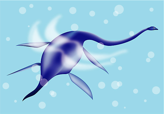 EPS 클립아트 동물 척추동물 일러스트 파충류 뼈 사람없음 공룡 화석 엘라스모사우루스 국내일러스트 파일형식 벡터