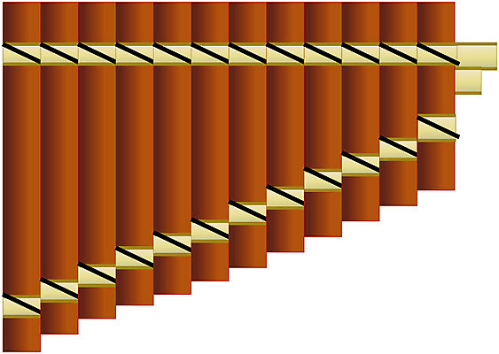 EPS 문화 예술 악기 음악 연주 일러스트 관악기 사람없음 팬플루트 국내일러스트 문화예술 파일형식 벡터