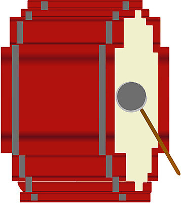 EPS 문화 예술 악기 음악 연주 일러스트 타악기 사람없음 북 드럼 큰북 국내일러스트 문화예술 파일형식 벡터