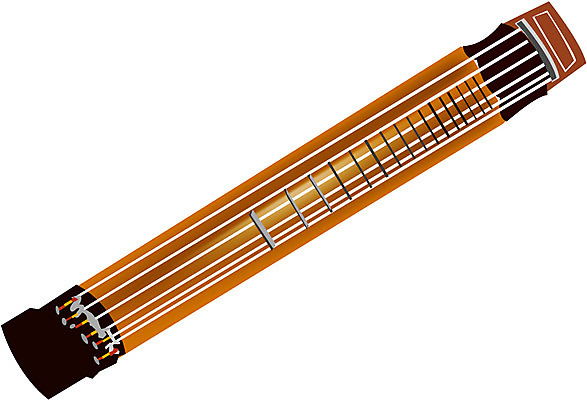 EPS 한국문화 한국전통 문화 예술 악기 음악 연주 일러스트 현악기 국악기 사람없음 오브젝트 거문고 국내일러스트 동양문화 전통 문화예술 한국 국악 파일형식 벡터