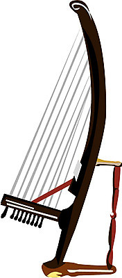 EPS 한국문화 한국전통 문화 예술 악기 음악 연주 일러스트 현악기 국악기 사람없음 오브젝트 서양악기 하프 소공후 국내일러스트 동양문화 전통 문화예술 한국 국악 파일형식 벡터