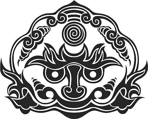 EPS 클립아트 한국문화 한국전통 문양 무늬 패턴 일러스트 사람없음 전통문양 유령 도깨비 공상 도깨비문양 국내일러스트 동양문화 전통 한국 파일형식 벡터