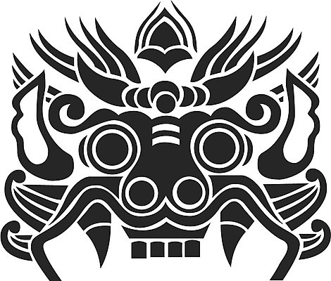 EPS 클립아트 한국문화 한국전통 문양 무늬 패턴 일러스트 사람없음 전통문양 유령 도깨비 공상 도깨비문양 국내일러스트 동양문화 전통 한국 파일형식 벡터