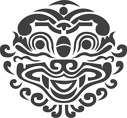 EPS 클립아트 한국문화 한국전통 문양 무늬 패턴 일러스트 사람없음 전통문양 유령 도깨비 공상 도깨비문양 국내일러스트 동양문화 전통 한국 파일형식 벡터