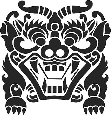 EPS 클립아트 한국문화 한국전통 문양 무늬 패턴 일러스트 사람없음 전통문양 유령 도깨비 공상 도깨비문양 국내일러스트 동양문화 전통 한국 파일형식 벡터