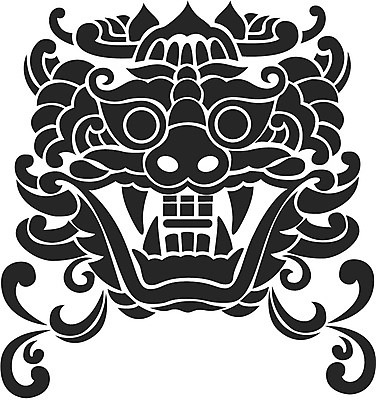 EPS 클립아트 한국문화 한국전통 문양 무늬 패턴 일러스트 사람없음 전통문양 유령 도깨비 공상 도깨비문양 국내일러스트 동양문화 전통 한국 파일형식 벡터