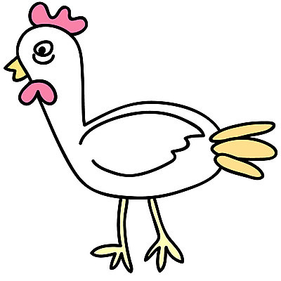 EPS 클립아트 동물 척추동물 일러스트 조류 사람없음 가축 닭 수컷 수탉 국내일러스트 파일형식 벡터