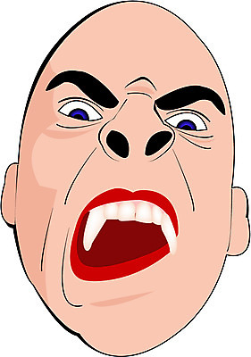 EPS 클립아트 얼굴 일러스트 표정 사람 신체부위 공상 송곳니 흡혈귀 드라큘라 가상인물 국내일러스트 상상 치아 파일형식 벡터