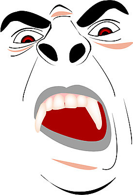 EPS 클립아트 얼굴 일러스트 표정 사람 신체부위 공상 송곳니 흡혈귀 드라큘라 가상인물 국내일러스트 상상 치아 파일형식 벡터