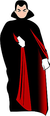 EPS 클립아트 캐릭터 남자 일러스트 한명 사람 공상 송곳니 흡혈귀 드라큘라 코스프레 남자만 남자한명만 가상인물 일러캐릭터 1 상상 치아 파일형식 벡터