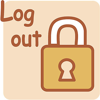 EPS 생활용품 일러스트 자물쇠 사람없음 심볼 로그아웃 국내일러스트 오브젝트 파일형식 벡터