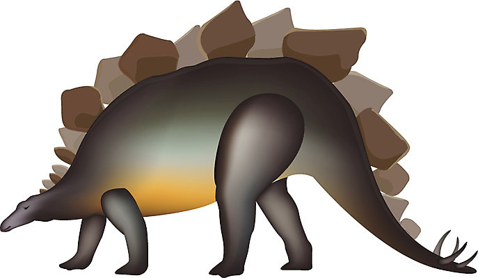 EPS 클립아트 동물 척추동물 한마리 일러스트 파충류 사람없음 공룡 화석 스테고사우루스 국내일러스트 1 파일형식 벡터