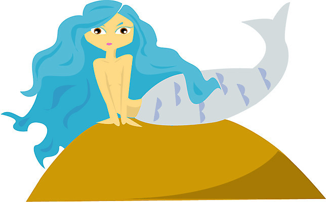 EPS 클립아트 캐릭터 여자 바다 일러스트 상상 사람 공상 인어공주 인어 전설 여자만 가상인물 일러캐릭터 동화 공주님 파일형식 벡터