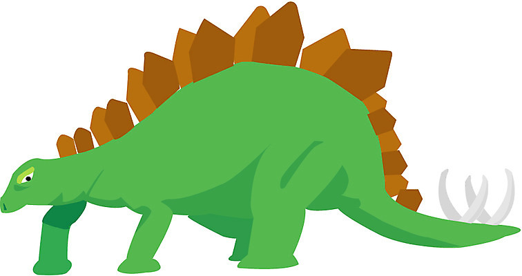 EPS 클립아트 동물 척추동물 일러스트 파충류 사람없음 공룡 화석 스테고사우루스 국내일러스트 파일형식 벡터