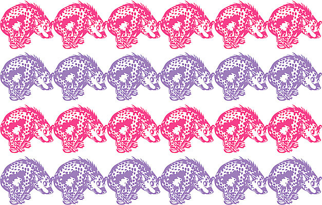 EPS 클립아트 문양 백그라운드 무늬 패턴 일러스트 사람없음 하이에나 국내일러스트 동물 파일형식 벡터