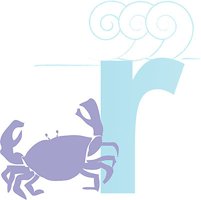 EPS 클립아트 동물 문자 기호 알파벳 영어 교육 일러스트 글꼴 교과목 영어교육 사람없음 픽토그램 알 꽃게 게 R 국내일러스트 갑각류 파일형식 벡터