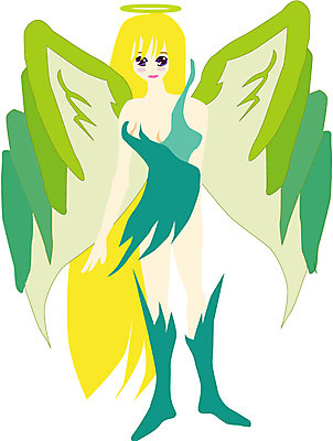 EPS 클립아트 캐릭터 일러스트 상상 요정 꼬마요정 가상인물 일러캐릭터 파일형식 벡터