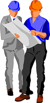 EPS 클립아트 직업 남자 건축 산업 일러스트 비즈니스 노동자 건설업 공사 사람 두명 설계도 비즈니스맨 안전모 중공업 남자만 국내일러스트 직장인 헬멧 안전장비 파일형식 벡터
