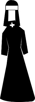 EPS 클립아트 옷 종교 일러스트 사람없음 천주교 여성복 수녀 수녀복 국내일러스트 파일형식 벡터