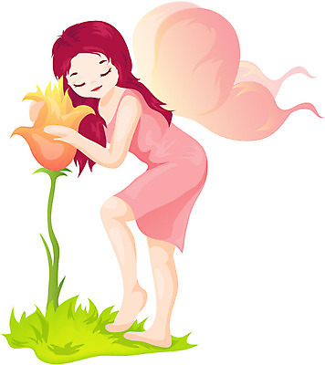 EPS 클립아트 식물 캐릭터 여자 꽃 날개 일러스트 상상 요정 한명 사람 신화 그리스로마신화 꽃캐릭터 님프 여자만 여자한명만 일러캐릭터 1 파일형식 벡터