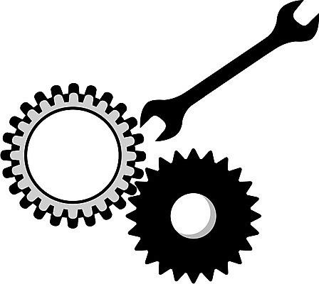 EPS 산업 일러스트 공사 사람없음 장비 도구 공구 스패너 부속품 톱니바퀴 태엽 툴 국내일러스트 건설업 오브젝트 파일형식 벡터