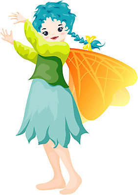EPS 클립아트 캐릭터 여자 날개 일러스트 상상 요정 한명 사람 신화 그리스로마신화 님프 여자만 여자한명만 일러캐릭터 1 파일형식 벡터
