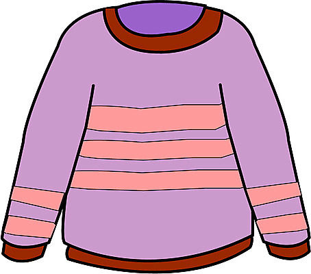 EPS 클립아트 옷 상의 일러스트 사람없음 보라색 스웨터 니트 어린이옷 국내일러스트 컬러 파일형식 벡터