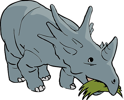 EPS 클립아트 동물 척추동물 한마리 일러스트 파충류 사람없음 공룡 화석 트리케라톱스 국내일러스트 1 초식공룡 파일형식 벡터