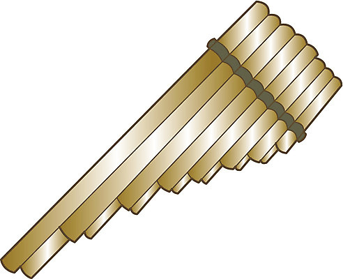 EPS 문화 예술 악기 음악 연주 일러스트 관악기 사람없음 서양악기 피리 팬플루트 국내일러스트 문화예술 목관악기 파일형식 벡터